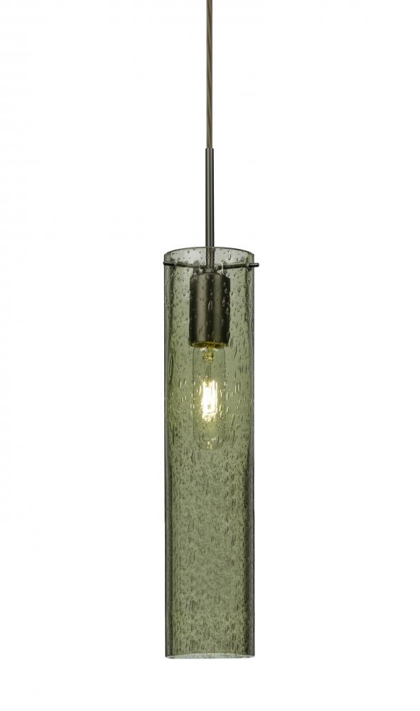 Besa, Juni 16 Cord Pendant, Moss Bubble, Bronze, 1x60W Medium Base