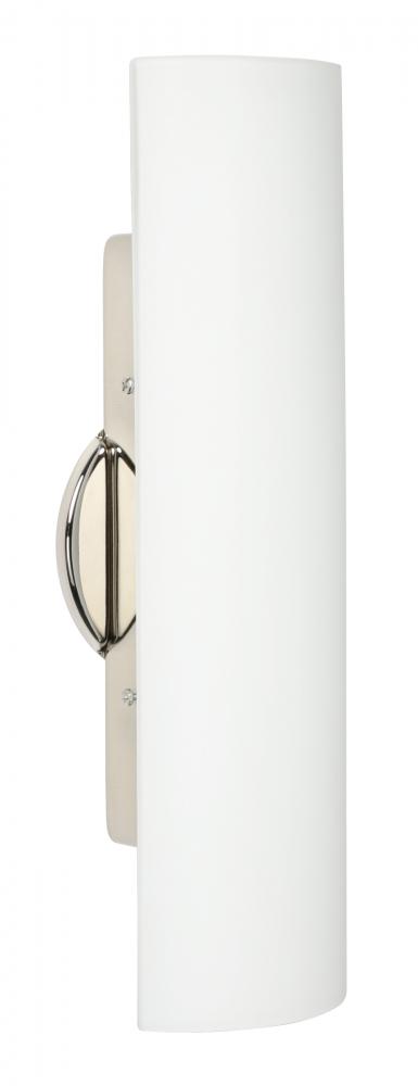 Besa Wall Darci 16 Polished Nickel Opal Matte 1x5W LED