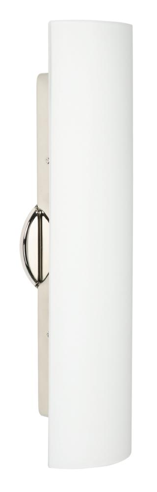 Besa Wall Darci 21 Polished Nickel Opal Matte 2x5W LED