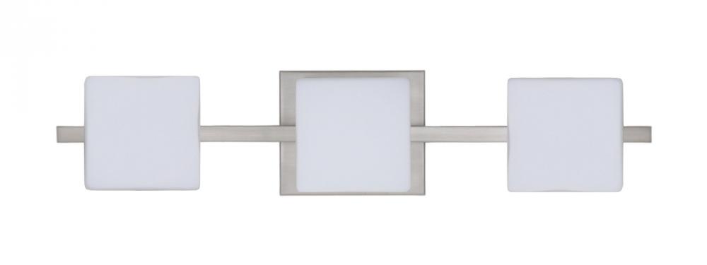 Besa Wall Alex Satin Nickel Opal Matte 3x5W LED