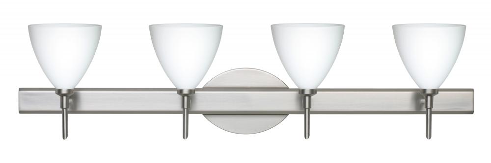 Besa Wall Mia Satin Nickel Opal Matte 4x5W LED