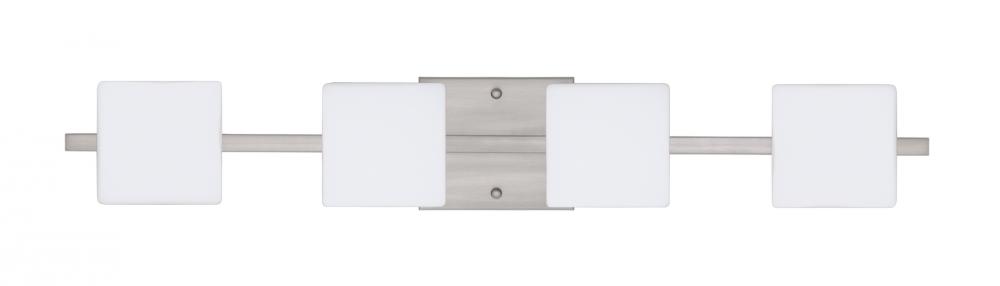 Besa Wall Alex Satin Nickel Opal Matte 4x5W LED