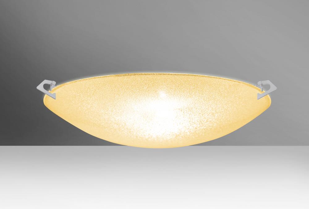 Besa Ceiling Sonya 17 Satin Nickel Gold Glitter 3x11W LED