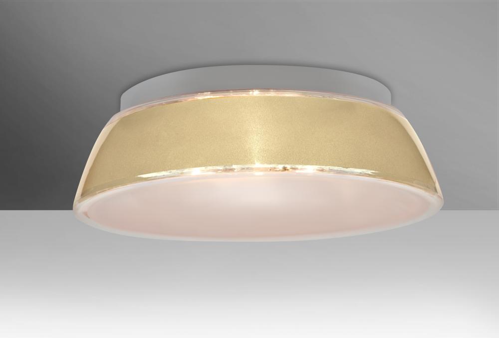 Besa, Pica 17 Ceiling, Creme Sand, 3x9W LED