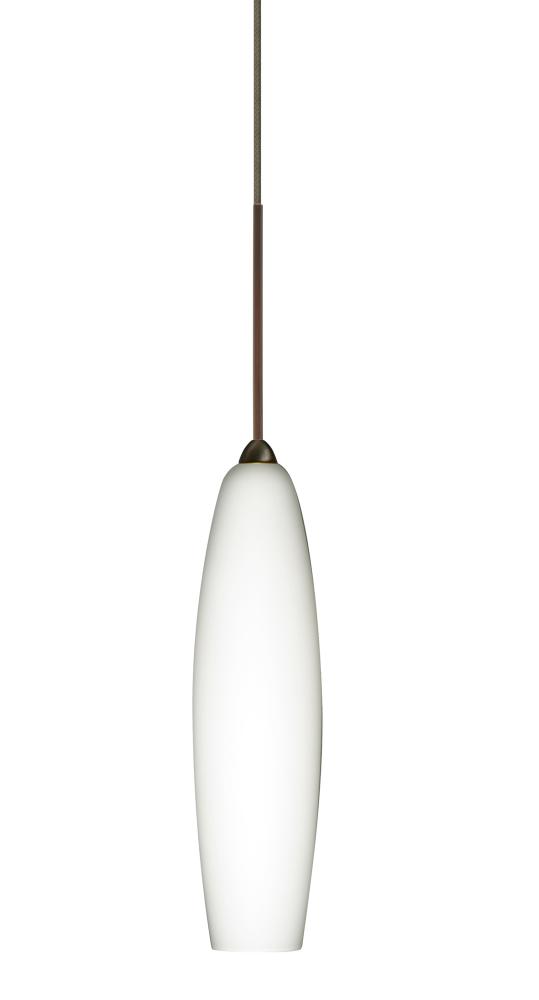 Besa Pendant Zumi Bronze Opal Matte 1x35W Halogen