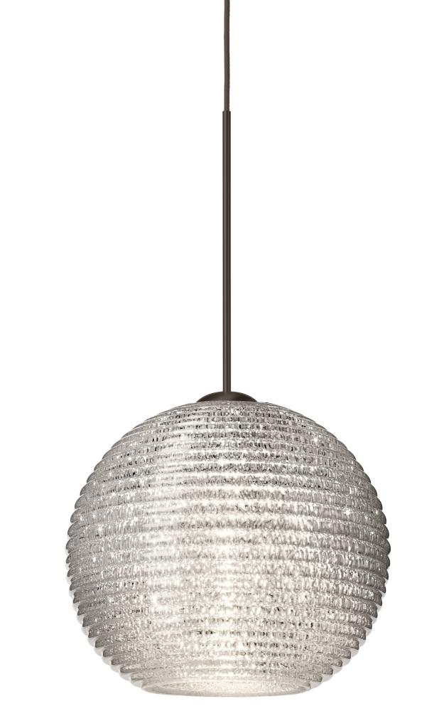 Besa Pendant Kristall 6 Bronze Glitter 1x35W Halogen