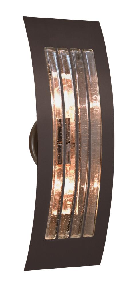 Besa, Sail Wall Sconce,Smoke Bubble, Bronze Finish, 2x40W B10