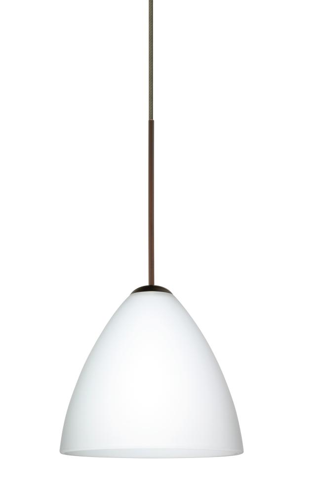 Besa Pendant Mia Bronze Opal Matte 1x50W Halogen