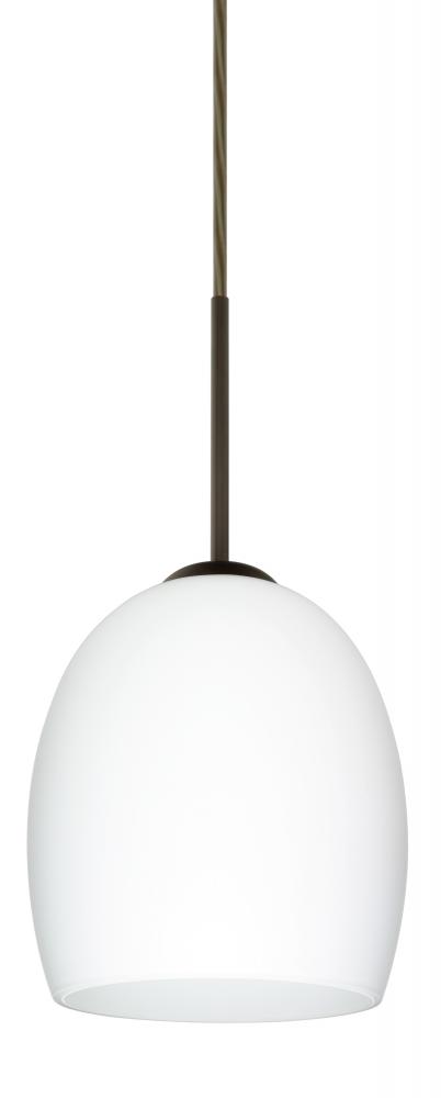 Besa Lucia LED Pendant Opal Matte Bronze 1x9W LED