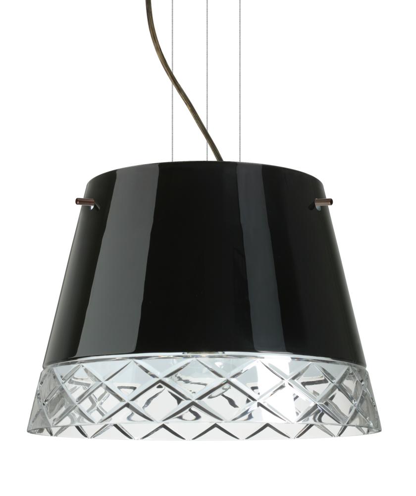 Besa Pendant Amelia 15 Bronze Black/Hand-Cut 3x100W A19