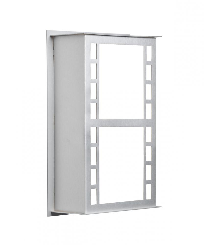 Besa Outdoor Napoli 11 Brushed Aluminum Satin White 1x60W B10