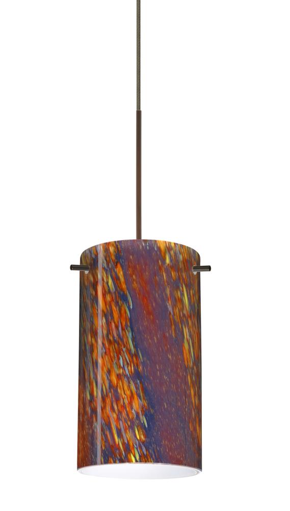 Besa Pendant Stilo 7 Bronze Ceylon 1x50W GY6.35