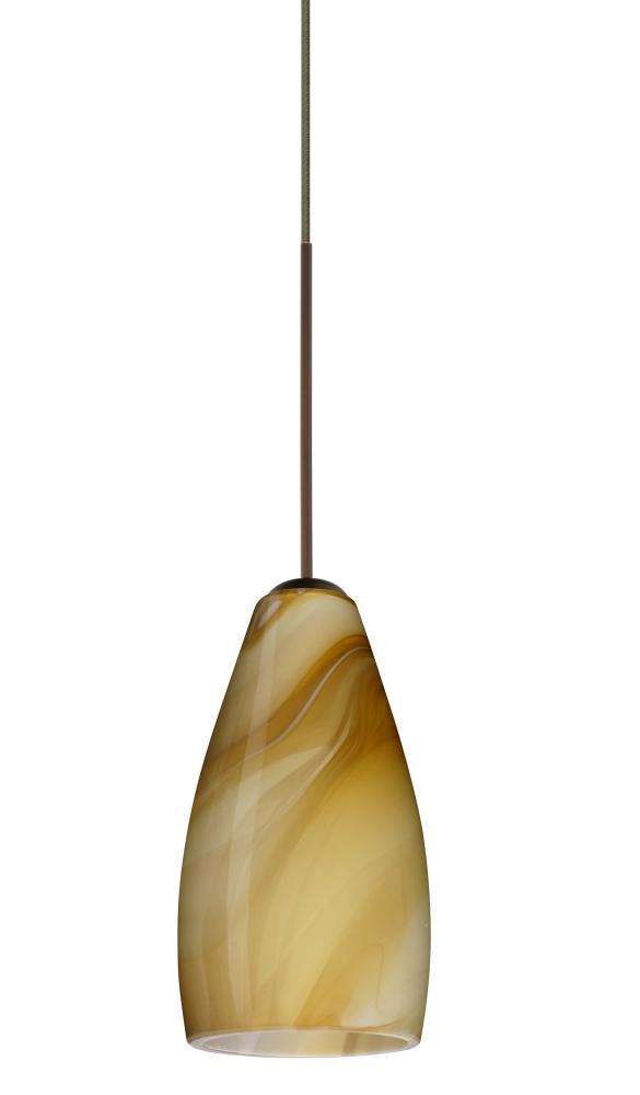 Besa Pendant For Multiport Canopy Karli Bronze Honey 1x5W LED
