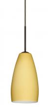 Besa Lighting 1BC-1509VM-MED-BR - Besa Chrissy Pendant Bronze Vanilla Matte 1x50W B10 Medium Base