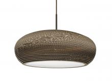 Besa Lighting 1JC-VENUS-LED-BR - Besa, Venus Cord Pendant, Bronze Finish, 1x9W LED