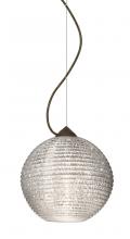 Besa Lighting 1KX-4616GL-BR - Besa Kristall 8 Pendant Bronze Glitter 1x75W Medium Base