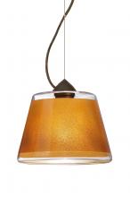 Besa Lighting 1KX-PIC9GD-LED-BR - Besa Pica 9 Pendant 1Kx Gold Sand Bronze 1x9W LED