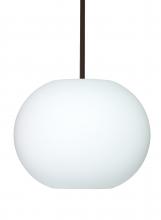 Besa Lighting 1TT-477507-LED-BR - Besa Jordo LED Pendant 1Tt Opal Matte Bronze 1x11W LED