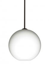 Besa Lighting 1TT-COCO1207-BR - Besa Coco 12 Stem Pendant, Opal Matte, Bronze Finish, 1x60W Medium Base