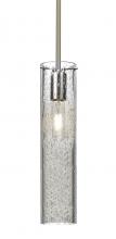 Besa Lighting 1TT-JUNI16CL-SN - Besa, Juni 16 Stem Pendant, Clear Bubble, Satin Nickel, 1x60W Medium Base