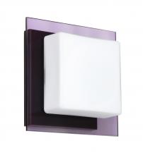 Besa Lighting 1WS-773591-LED-BR - Besa Wall Alex Bronze Opal/Amethyst 1x5W LED