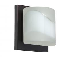 Besa Lighting 1WS-787399-LED-BR - Besa Wall Paolo Bronze Opal Frost 1x50W G9