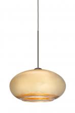 Besa Lighting 1XC-2492GF-LED-BR - Besa Pendant Brio 7 Bronze Gold Foil 1x6W LED