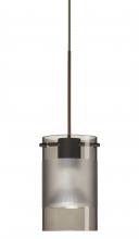 Besa Lighting 1XC-6524ES-BR - Besa Pendant Scope Bronze Smoke/Frost 1x50W Halogen Mr16