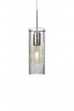 Besa Lighting 1JT-JUNI10CL-SN - Besa, Juni 10 Cord Pendant, Clear Bubble, Satin Nickel, 1x60W Medium Base