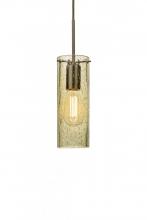 Besa Lighting 1JT-JUNI10GD-EDIL-BR - Besa, Juni 10 Cord Pendant, Gold Bubble, Bronze, 1x4W LED Filament