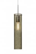 Besa Lighting 1JT-JUNI16LT-EDIL-SN - Besa, Juni 16 Cord Pendant, Latte Bubble, Satin Nickel, 1x4W LED Filament