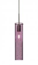 Besa Lighting 1JT-JUNI16PL-BR - Besa, Juni 16 Cord Pendant, Plum Bubble, Bronze, 1x60W Medium Base