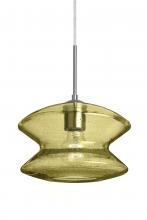 Besa Lighting 1JT-ZENGD-SN - Besa, Zen Cord Pendant, Gold Bubble, Satin Nickel Finish, 1x60W Medium Base