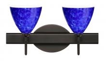 Besa Lighting 2SW-177986-LED-BR - Besa Wall Mia Bronze Blue Cloud 2x5W LED