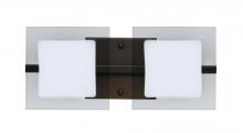 Besa Lighting 2WS-773539-BR - Besa Wall Alex Bronze Opal/Clear 2x50W G9