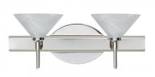 Besa Lighting 2SW-117652-LED-CR - Besa Wall Kona Chrome Marble 2x5W LED