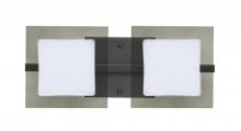 Besa Lighting 2WS-7735SM-LED-BR - Besa Wall Alex Bronze Opal/Smoke 2x5W LED