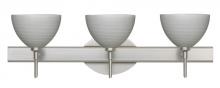 Besa Lighting 3SW-4679TN-LED-SN - Besa Wall Brella Satin Nickel Titan 3x5W LED