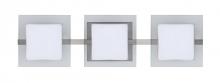 Besa Lighting 3WS-773539-LED-SN - Besa Wall Alex Satin Nickel Opal/Clear 3x5W LED