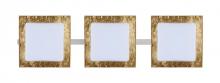 Besa Lighting 3WS-7735GF-LED-SN - Besa Wall Alex Satin Nickel Opal/Gold Foil 3x5W LED