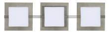 Besa Lighting 3WS-7735SM-SN - Besa Wall Alex Satin Nickel Opal/Smoke 3x50W G9