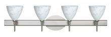 Besa Lighting 4SW-177919-LED-SN - Besa Wall Mia Satin Nickel Carrera 4x5W LED