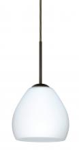 Besa Lighting B-412207-LED-BR - Besa Bolla LED Pendant For Multiport Canopy Opal Matte Bronze 1x9W LED