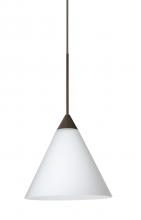 Besa Lighting RXP-512107-BR - Besa Pendant Kani Bronze Opal Matte 1x50W Halogen