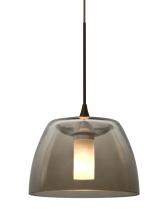 Besa Lighting X-SPURSM-BR - Besa Spur Cord Pendant For Multiport Canopy, Smoke, Bronze Finish, 1x35W Halogen