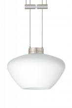 Besa Lighting 1XA-541007-SN - Besa Pendant Peri Satin Nickel Opal Matte 1x50W Halogen