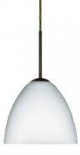 Besa Lighting 1BC-757207-HAL-BR - Besa Sasha Pendant Bronze Opal Matte 1x40W Halogen