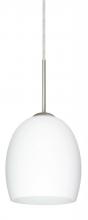 Besa Lighting 1JC-169707-SN - Besa Lucia Pendant Satin Nickel Opal Matte 1x75W Medium Base