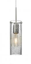 Besa Lighting J-JUNI10CL-SN - Besa, Juni 10 Pendant For Multiport Canopy, Clear Bubble, Satin Nickel, 1x60W Medium