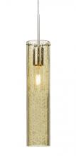 Besa Lighting J-JUNI16GD-SN - Besa, Juni 16 Pendant For Multiport Canopy, Gold Bubble, Satin Nickel, 1x60W Medium B